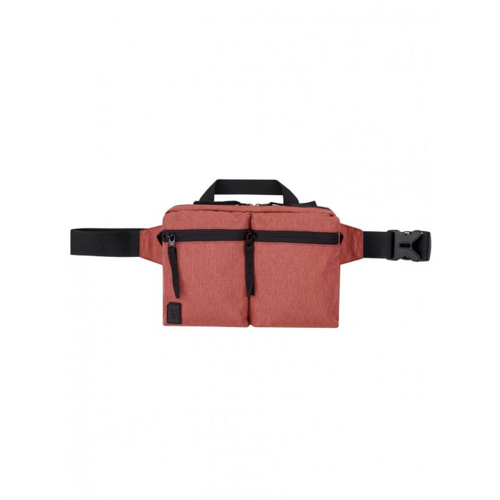 Сумка на пояс Cube 2 two pockets, коралл
