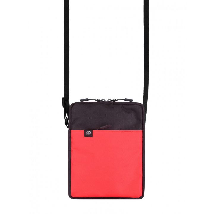 Сумка через плечо Mini 3, черно коралловая