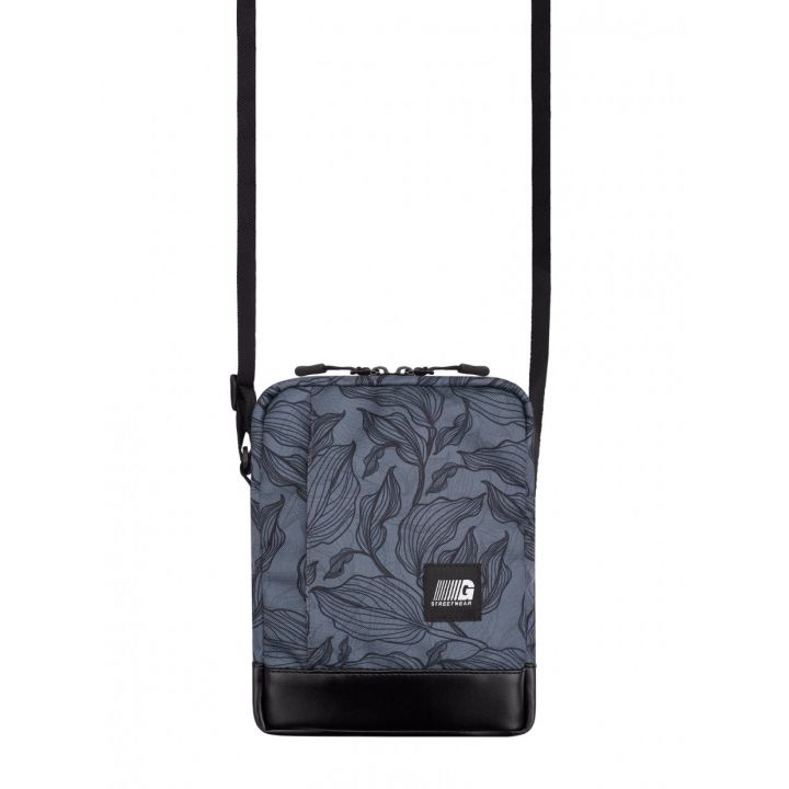 Сумка через плечо Messenger Copy Leather серый