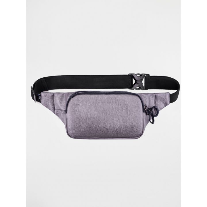 Сумка бананка поясная Stinger, экокожа графит