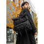 Чоловічий рюкзак рол Sambag RollTop Double чорний тканевий