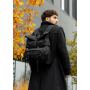 Чоловічий рюкзак рол Sambag RollTop Double чорний тканевий