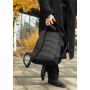 Чоловічий рюкзак рол Sambag RollTop Double чорний тканевий