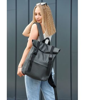 Рюкзак жіночий ролл Sambag RollTop LSH графітовий