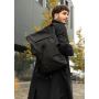 Чоловічий рюкзак ролл Sambag RollTop KZN чорний тканевий