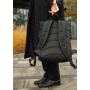 Чоловічий рюкзак ролл Sambag RollTop KZN чорний тканевий