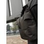 Чоловічий рюкзак ролл Sambag RollTop KZN чорний тканевий