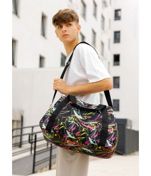 Спортивная дорожная вместительная сумка Sambag Vogue принт "Abstract", 85942