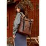 Рюкзак ролл Sambag жіночий RollTop Milton lh шоколадний
