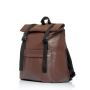 Рюкзак ролл Sambag жіночий RollTop Milton lh шоколадний