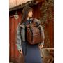Рюкзак ролл Sambag жіночий RollTop Milton lh шоколадний