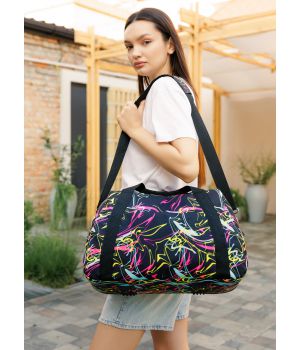 Спортивная дорожная вместительная сумка Sambag Vogue ПРИНТ "Abstract", 85993