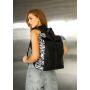 Рюкзак рол Sambag RollTop чорний принт "Zebra"