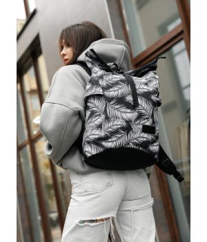 Рюкзак рол Sambag RollTop принт"Palm"