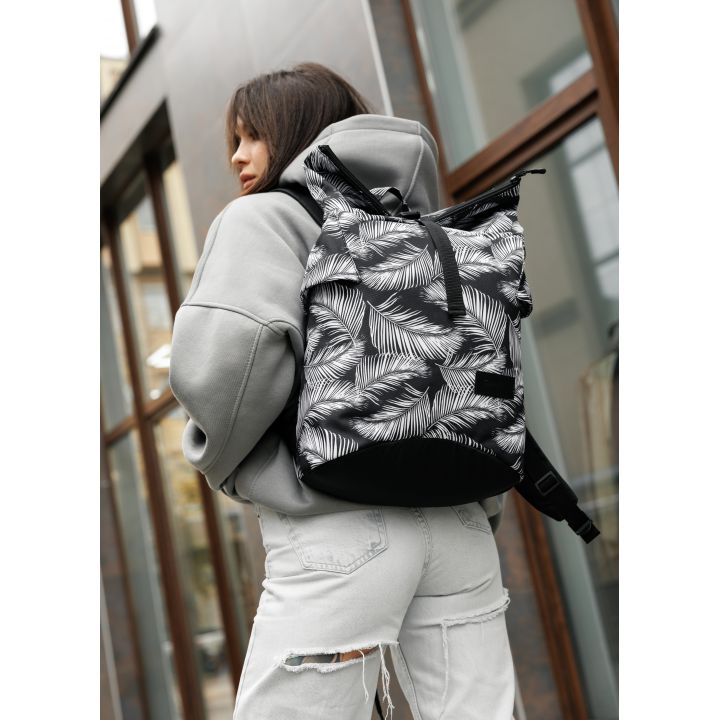 Рюкзак рол Sambag RollTop принт"Palm"