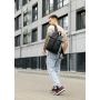 Рюкзак рол Sambag RollTop чорний принт "Zebra"