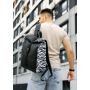 Рюкзак рол Sambag RollTop чорний принт "Zebra"