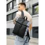 Рюкзак рол Sambag RollTop чорний принт "Zebra"