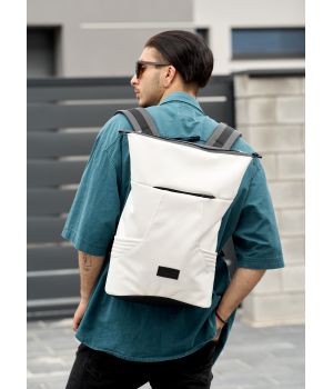 Рюкзак ролл Sambag унисекс RollTop KQN белый