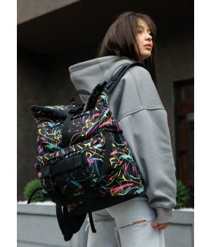 Рюкзак рол Sambag RollTop Double принт "ABSTRACT"