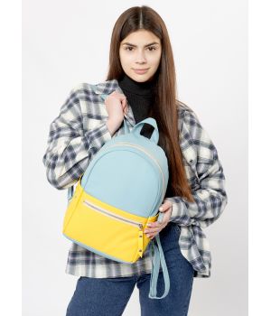 Жіночий рюкзак Sambag Dali BPSe блакитний з жовтим