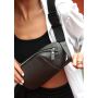 Женская сумка бананка поясная стильная Sambag Holster MSH графит