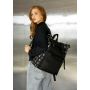 Рюкзак ролл Sambag жіночий RollTop LTT чорний оксфорд принт