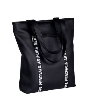 Стильная сумка из экокожи Sambag Shoper STN черная