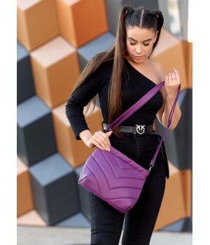 Женская сумка Кросбоди Rose строченая фиолетов