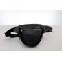 Стильная сумка из экокожи Кроссбоди Sambag 0GS черная со змеиным принтом