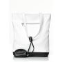 Стильная сумка из экокожи Sambag Shopper бело черная