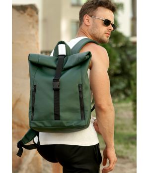 Чоловічий рюкзак ролл Sambag RollTop LZT зелений