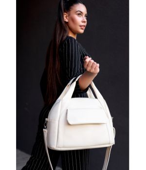 Женская Cпортивная сумка Sambag Vogue BKS молочная
