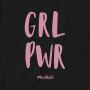 Подарункова Екосумка GRL PWR, Чорний, англійська з написом