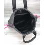 Рюкзак сумка Berry черный с неоновым малиновым