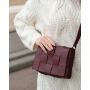 Женская сумка Bottega плетеная бордовая, 73768