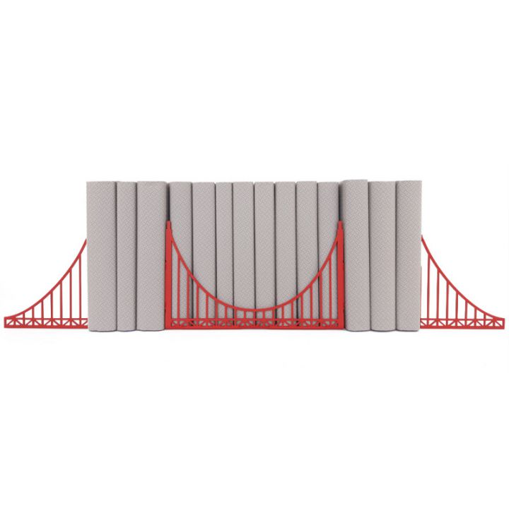Букенд підставка для книг металева Golden Gate