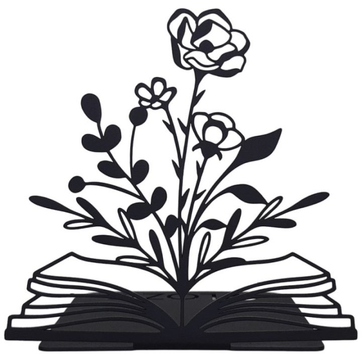 Книгодержатель, подставка для книг металлическая раздвижная 88881