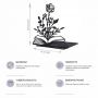 Книгодержатель, подставка для книг металлическая раздвижная 88881