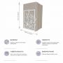 Книгодержатель, подставка для книг металлическая раздвижная 88861
