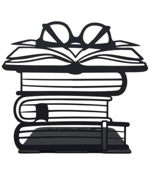 Книгодержатель, подставка для книг металлическая раздвижная 88864