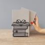 Книгодержатель, подставка для книг металлическая раздвижная 88864