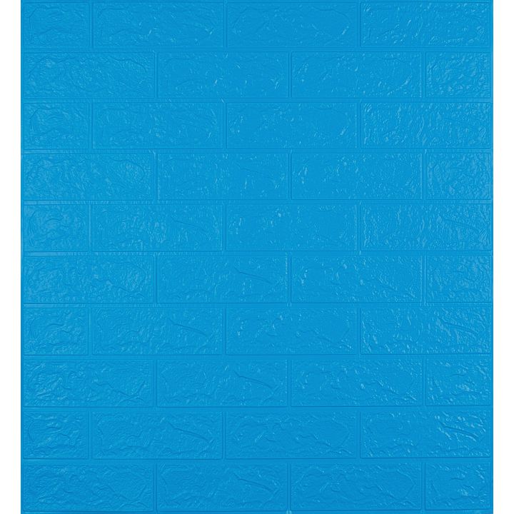 Самоклеюча 3D панель декоративна синя цегла 5 мм