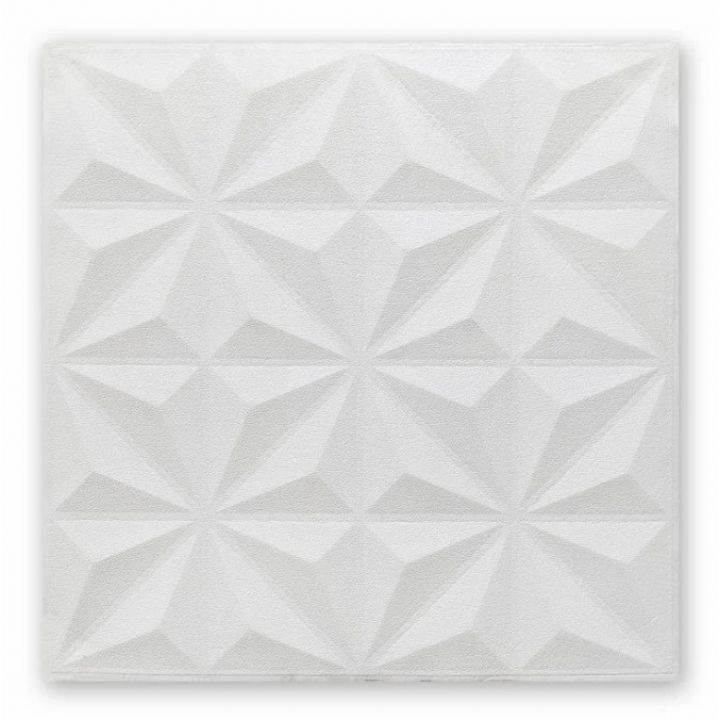Самоклеющаяся декоративная потолочно-стеновая 3D панель звезды 700x700x8мм