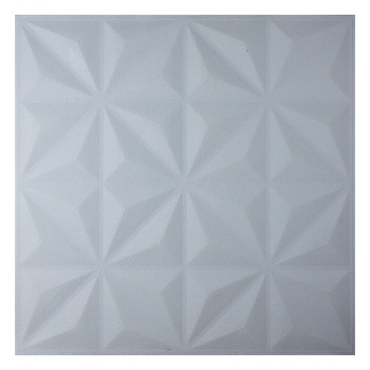 Самоклеющаяся 3D панель белая звезды 700x700x8мм