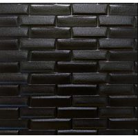Самоклеящаяся декоративная 3D панель черная кладка 700х770х7мм