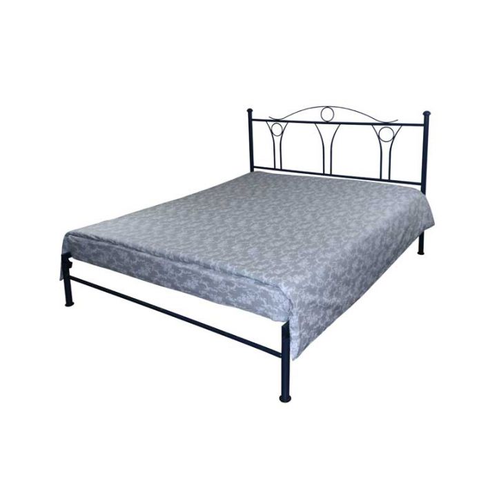 Простыня 143х215 "Серый вензель" бязь набивная, 64462