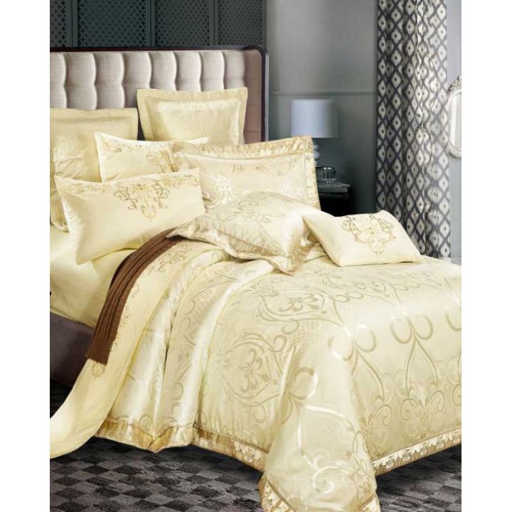 КПБ семейный "SJ-018 (А + В)" сатин набивной, 64403