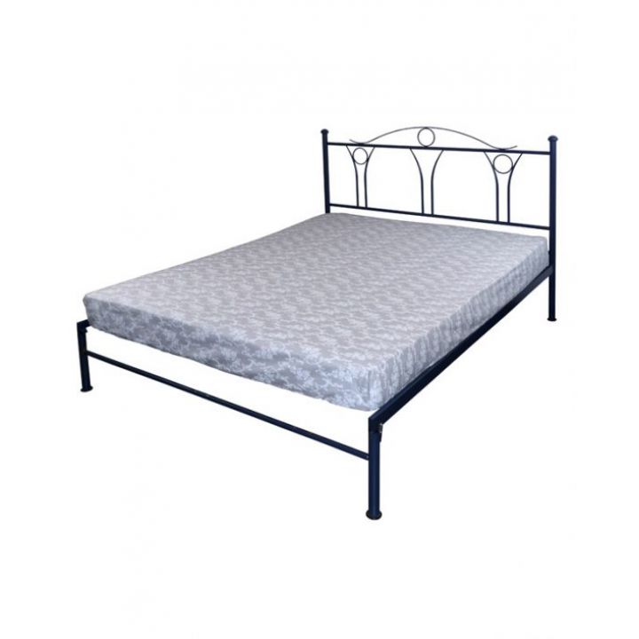 Простыня 180х200 на резинке бязь дизайн серый вензель, 64356