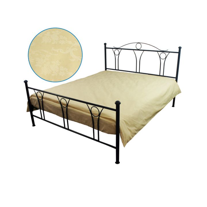 Простыня 175х215 "Молочный" бязь набивная, 64478